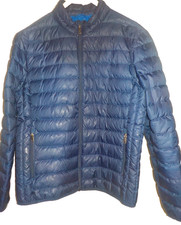 Ultraleichte Daunen Jacke, Taschen, Blau Größe L