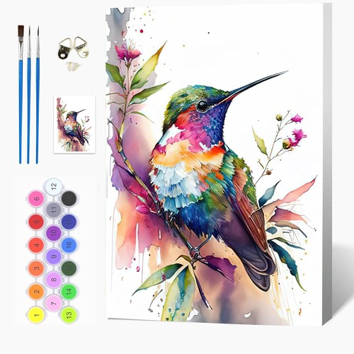 Diy kolibris malen - kolibris, zahlen