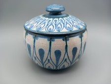 Monika Maetzel Dose Keramik Keramikdose Deckeldose expressive Glasur 70er