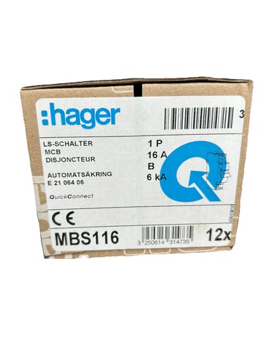 Hager mbs116 - hager,