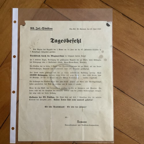 Original tagesbefehl - tagesbefehl, 93