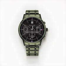 Tommy Hilfiger Multi Zifferblatt Quarz Uhr für Herren mit Edelstahlarmband