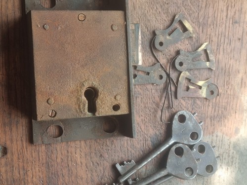 Antikes chubb detektor schloss - antikes,