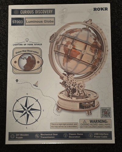Rokr st003 luminous globe - globe, 3d