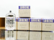 5x LORENZ ITT EAA91 =6AL5 CV4025 5726 EB91 Europa Röhre Tube  Valvola