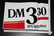 alter großformatiger Aufkleber Sticker Zigaretten Let´s go WEST (C)