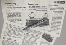 Märklin Spur H0  RE 800  -ANLEITUNG  -- v.02.1952  (Im Farbton) --  Kopie