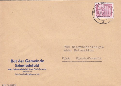 Schmiedefeld briefumschlag - schmiedefeld,,