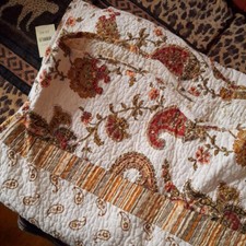 Tagesdecke  150 x 220 cm Vintage Style  * Paisley Muster * Struktur