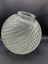 Ersatzlampenschirm Hobnail Swirl Glaskugel-Kugelschirm Vintage 60er 70er Gut
