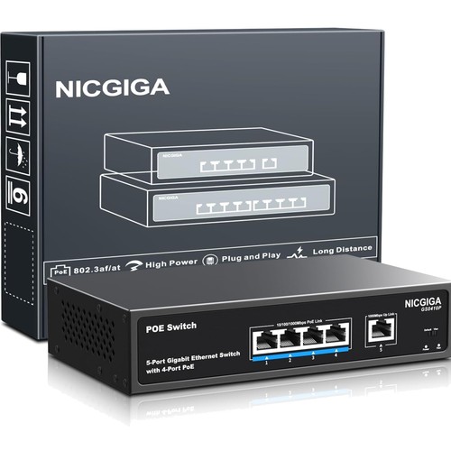 Gigabit poe switch ports - gigabit, 4
