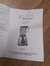  First Cusine Standmixer 1500ml Edelstahl Klingen Smoothie Maker 