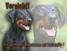 DOBERMANN Hundewarnschild