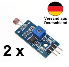 2 x Lichtsensor Helligkeitssensor Modul Fotowiderstand geeignet für Arduino 