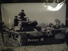 Blechschild Panzer III
