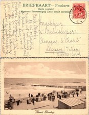 Strand domburg postcard - strand,