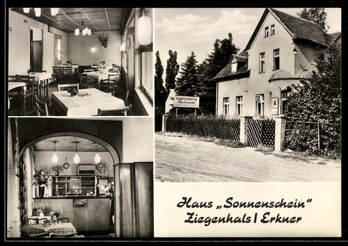 Ansichtskarte ziegenhals - ansichtskarte,