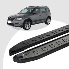 Trittbretter passend für Skoda Yeti ab 05/2009-12/2017 (Model: NEWS, Farbe: Schw