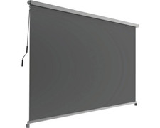 Senkrechtmarkise transluzent Gestell RAL 9011 graphitschwarz passend für Pergola