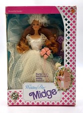 1990 Wedding Day Barbie Puppe: Midge as the Bride (Braut) / Mattel 9606, NrfB