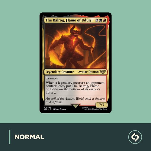 Mtg the balrog flame of - flame,