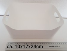 Liv & Bo Aufbewahrung Box Kiste Weiß Quer Kunststoff Mit Aussparung Vorn