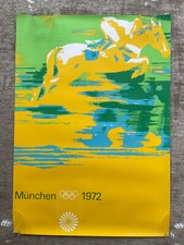 Olympiade München Reiten Reitsport Plakat Poster 1972 Olympia DinA1