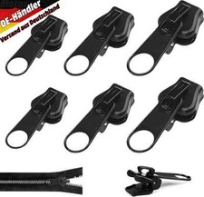 6x Reißverschluss Reparatur Set Zipper Ersatz Anhänger Schieber Fix Verschluss
