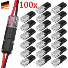 1-100x Auto Stecker 2 Polig Steckverbindung Steckverbinder KFZ Kabel