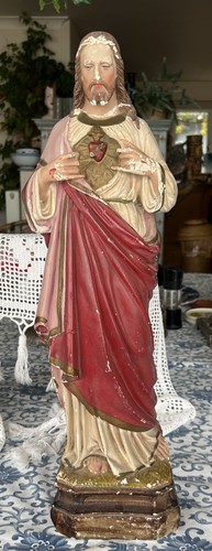 Vintage kreidefigur herz - vintage,