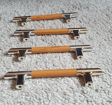 4 Set Möbelgriffe Schrank Holz Schubladengriffe Griffe Bohrlochabstand 96 mm