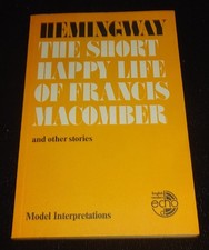 THE SHORT HAPPY LIFE OF FRANCIS MACOMBER Hemingway *Unterrichtsmaterialien* NEU