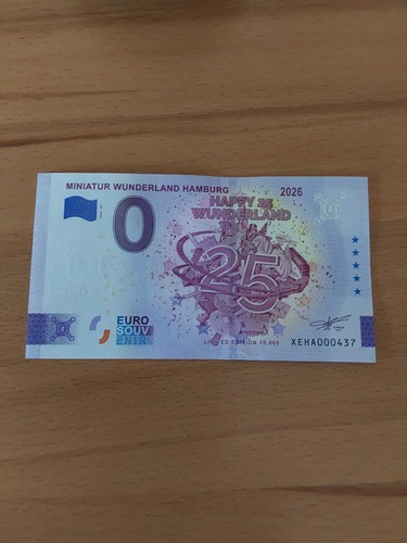 Schein miniatur - 0€-schein,