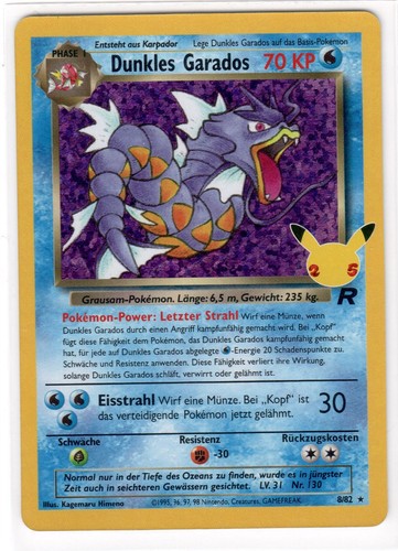 Pokémon karte dunkles garados - pokémon,
