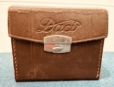 Alt DACORA DACI Leder Box Hülle Tasche für Boxkamera 11,5x9,5x10cm 1950 Vintage
