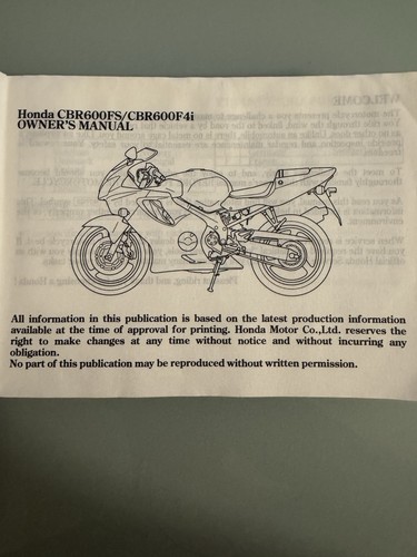 Handbuch honda cbr600fs f4i - honda, cbr600fs/f4i