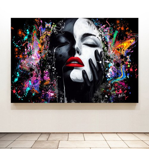 Leinwand bild gesicht frau - bild,