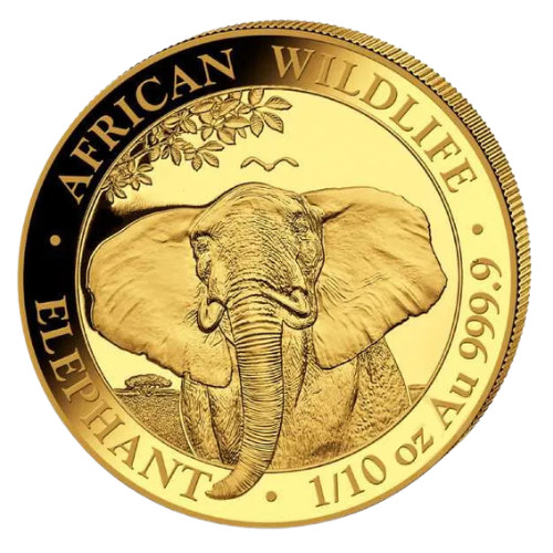 Goldmünze somalia elefant - somalia,