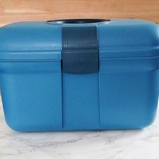 Nähkasten Nähkoffer blau Curver Hobbybox - viel Stauraum groß und geräumig