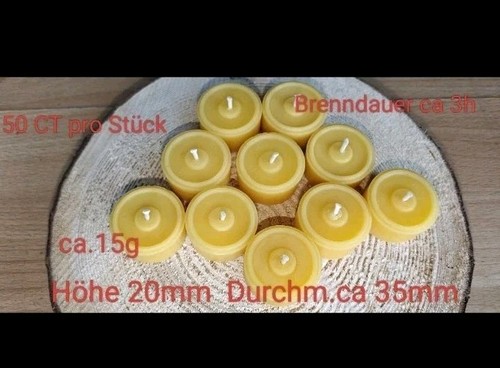 Bienenwachsteelichter aus 100%