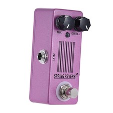 Gitarren-Federhall-Effektpedal, True  mit LED-Licht, einfach zu bedienen,