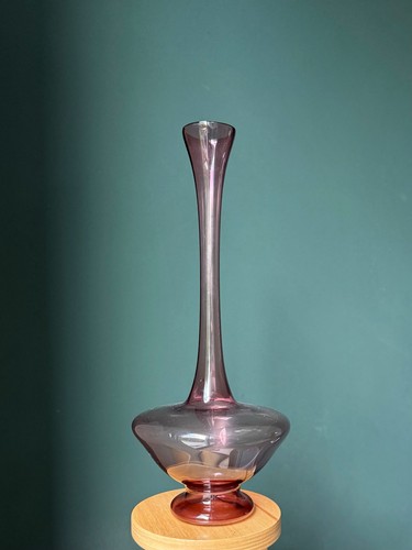 Lauscha ddr glasvase - lauscha, rosa