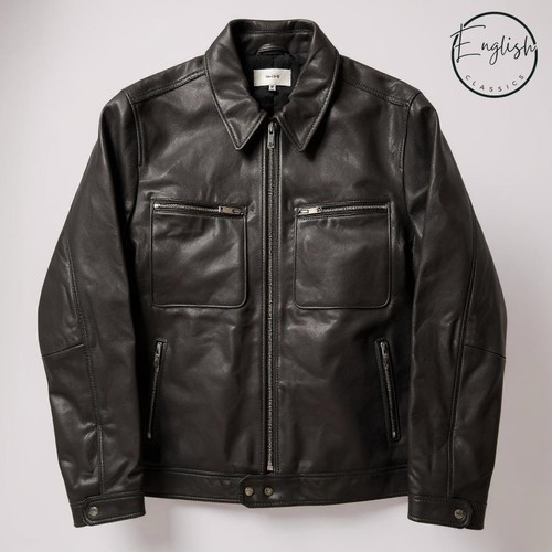 Reiss leder fenwick jacke - reiss,