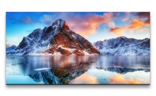 120x60cm Leinwandbild Meer