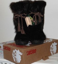 OSCAR Sport  Herren Lammfellstiefel Biber Snowboots Gr.42 braun NEU