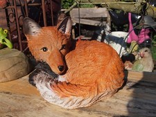 Fuchs Deko Figur lebensgroß