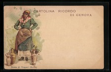 Sicilia, Donna di Trapani, Ansichtskarte 