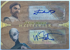 Star Wars Masterwork Obi-Wan Kenobi & Asajj Ventress Dual WOOD Auto 01/10 ALPHA