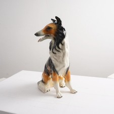 Große Porzellan Figur Hund Collie ca. 20,5 cm H