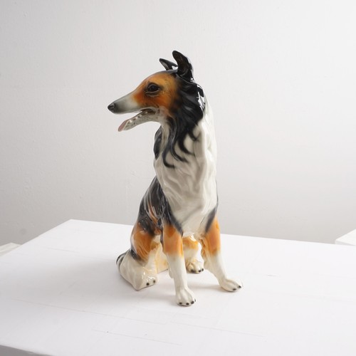 Große porzellan figur hund - große,
